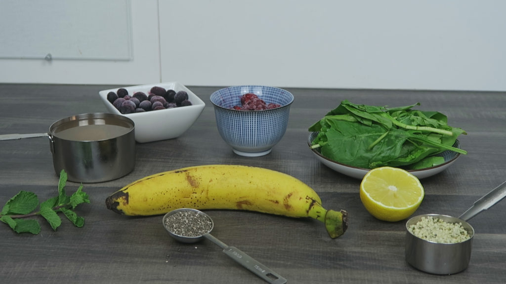 Ontbijt smoothie ingrediënten