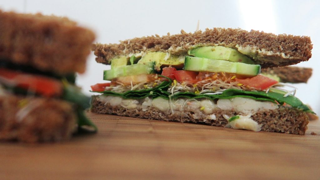 Vegan sandwich recept