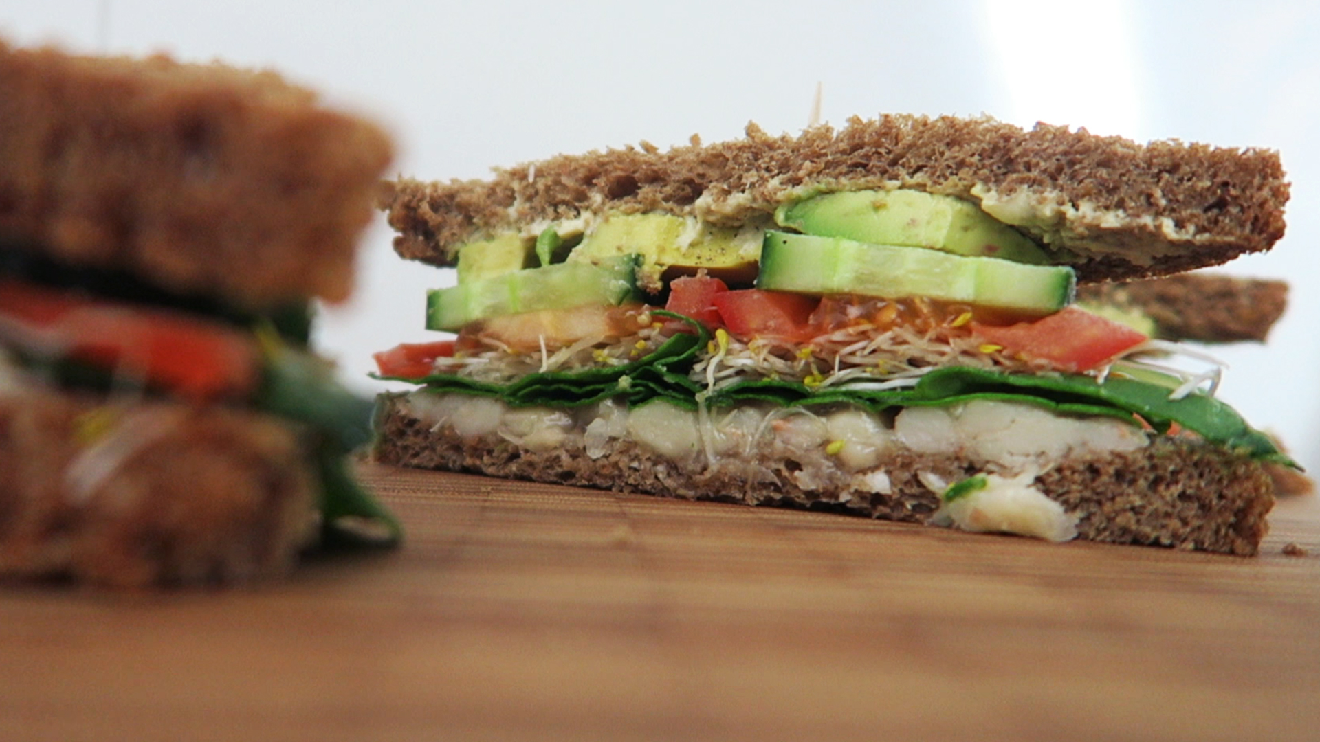 Vegan sandwich recept