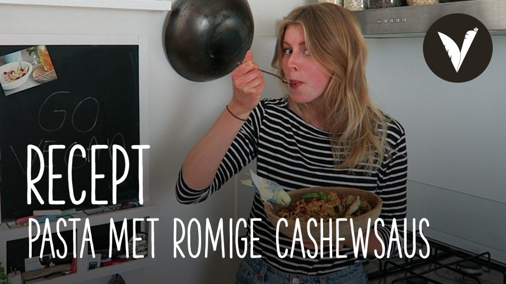 Video Pasta met romige cashewnotensaus