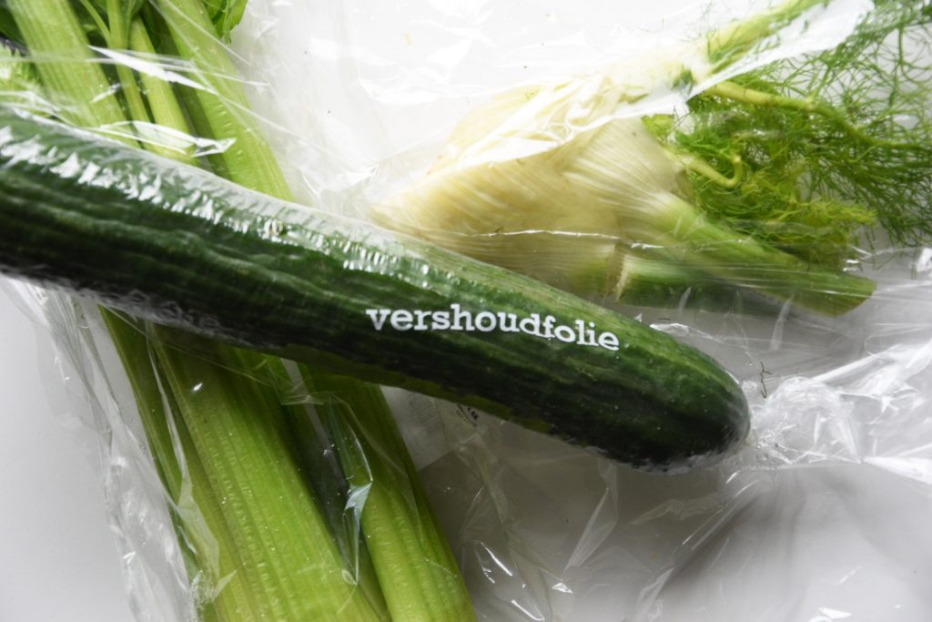Plastic verpakte groente