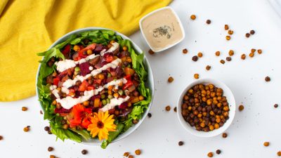 Zomerse vegan salade